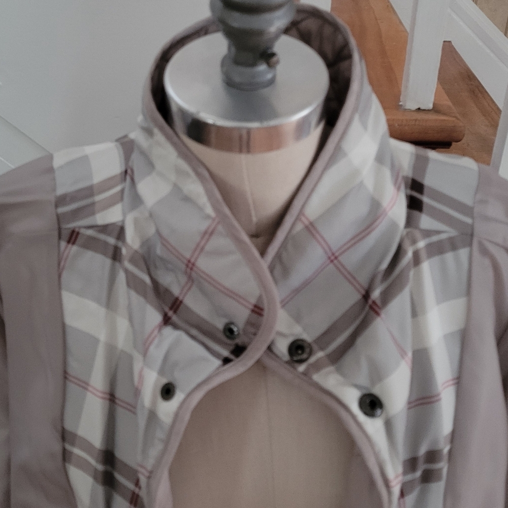 Giacca Beige Button Down Jacket Size Large - image 6